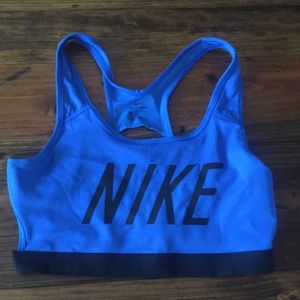 Royal blue Nike dri fit sports bra